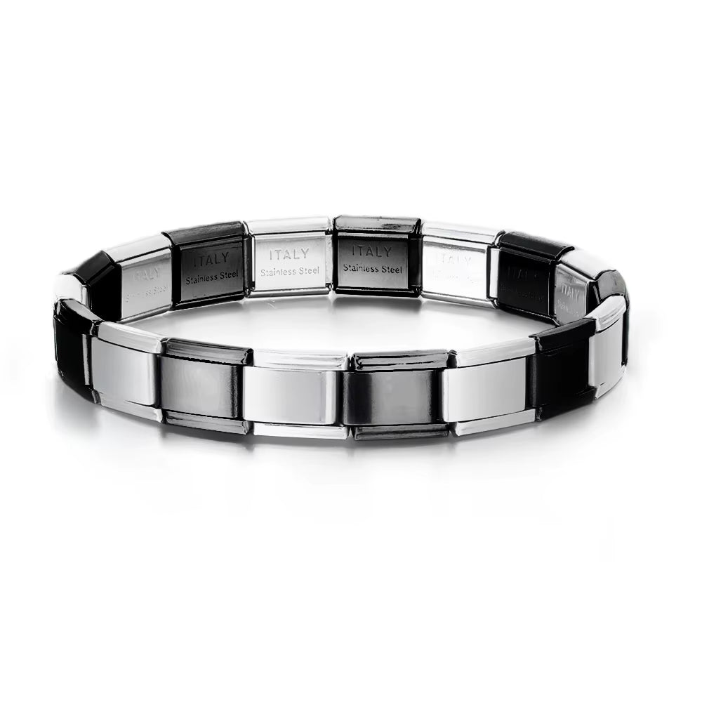 Italian Charm Bracelets DIY Basic Chain Stainless Steel Bangle Versatile Assembled Modules Ideal Gift 9Mm Universal Dropshipping