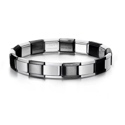 Italian Charm Bracelets DIY Basic Chain Stainless Steel Bangle Versatile Assembled Modules Ideal Gift 9Mm Universal Dropshipping