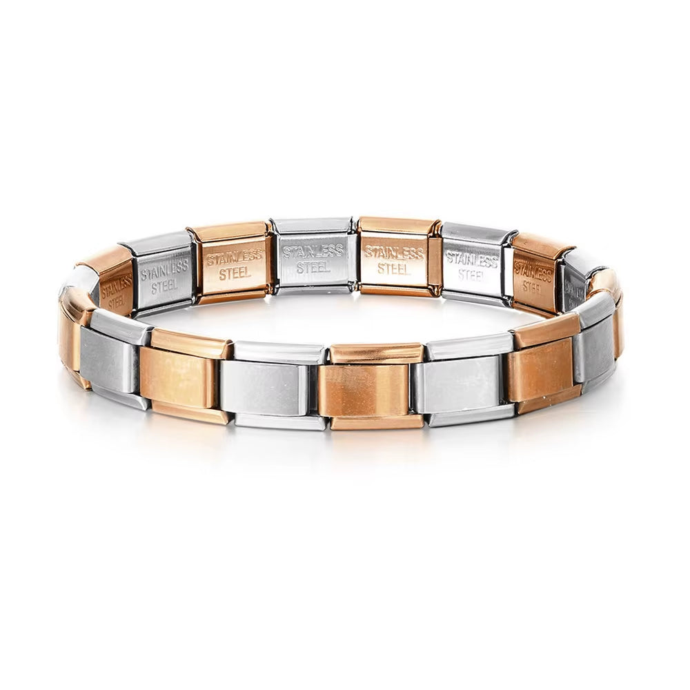 Italian Charm Bracelets DIY Basic Chain Stainless Steel Bangle Versatile Assembled Modules Ideal Gift 9Mm Universal Dropshipping