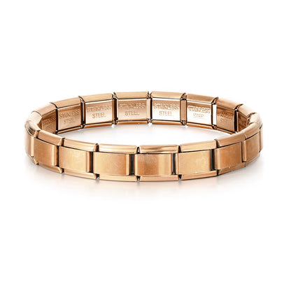 Italian Charm Bracelets DIY Basic Chain Stainless Steel Bangle Versatile Assembled Modules Ideal Gift 9Mm Universal Dropshipping