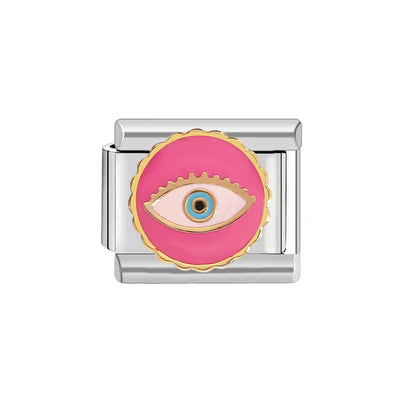 Creative Playing Kards Evil Eyes Pattern Stainless Steel DIY Making Bracelet Women Men 9Mm Charm Italian Links Fit Mother'S Gift