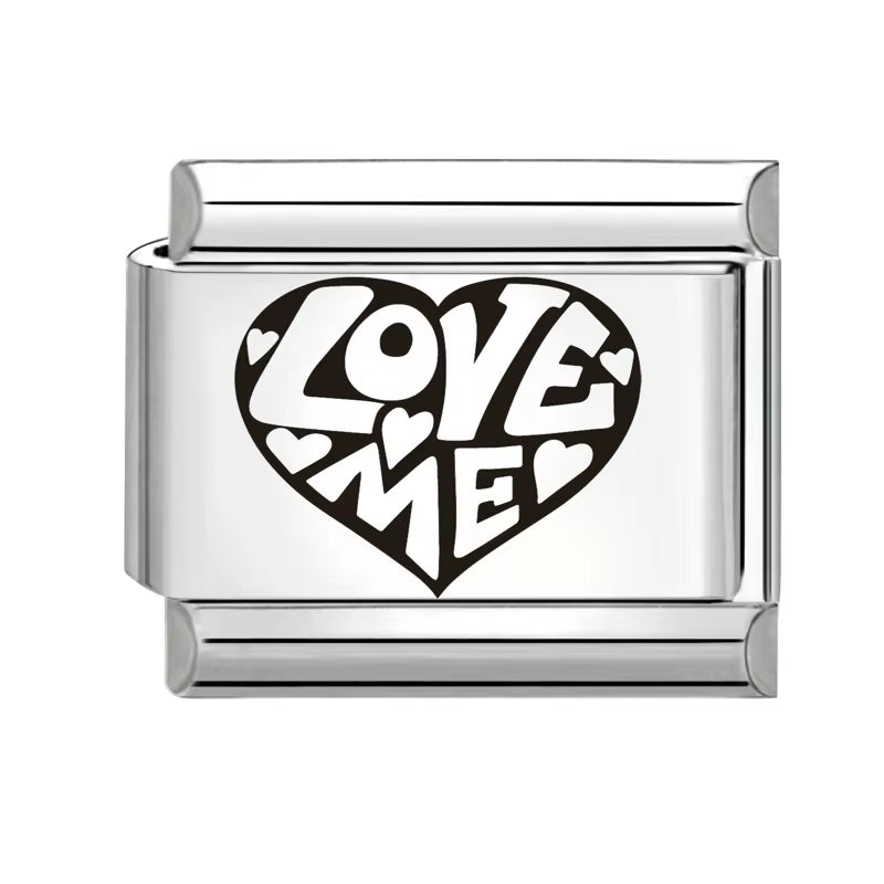 New Design Heart Star Eyes Cat Paws Butterfly Italian Charm Links Stainless Steel Fit 9Mm Bracelet Jewelry DIY Making Gifts