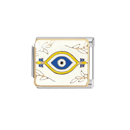 Creative Playing Kards Evil Eyes Pattern Stainless Steel DIY Making Bracelet Women Men 9Mm Charm Italian Links Fit Mother'S Gift