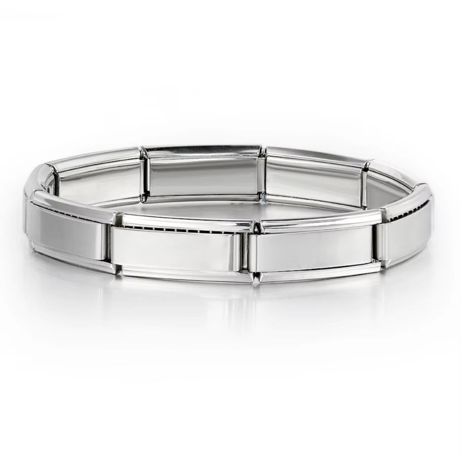 Italian Charm Bracelets DIY Basic Chain Stainless Steel Bangle Versatile Assembled Modules Ideal Gift 9Mm Universal Dropshipping