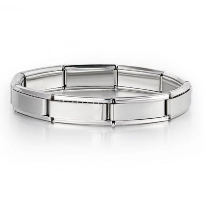 Italian Charm Bracelets DIY Basic Chain Stainless Steel Bangle Versatile Assembled Modules Ideal Gift 9Mm Universal Dropshipping